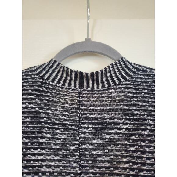 Eileen Fisher 100% Organic Linen Black White Knit Kimono Cardigan NWT, Medium - Picture 12 of 14